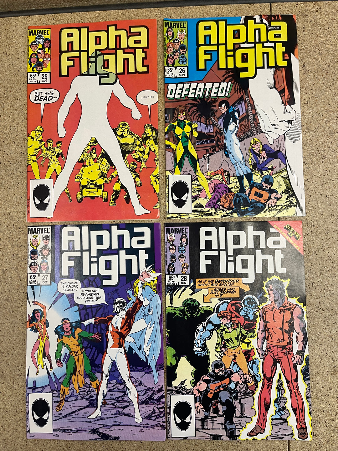 Alpha Flight #1-28 Complete Byrne run