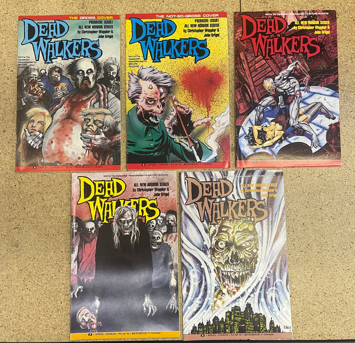 Dead Walkers #1-4 Includes both 1 Gross and Not so Gross Covers