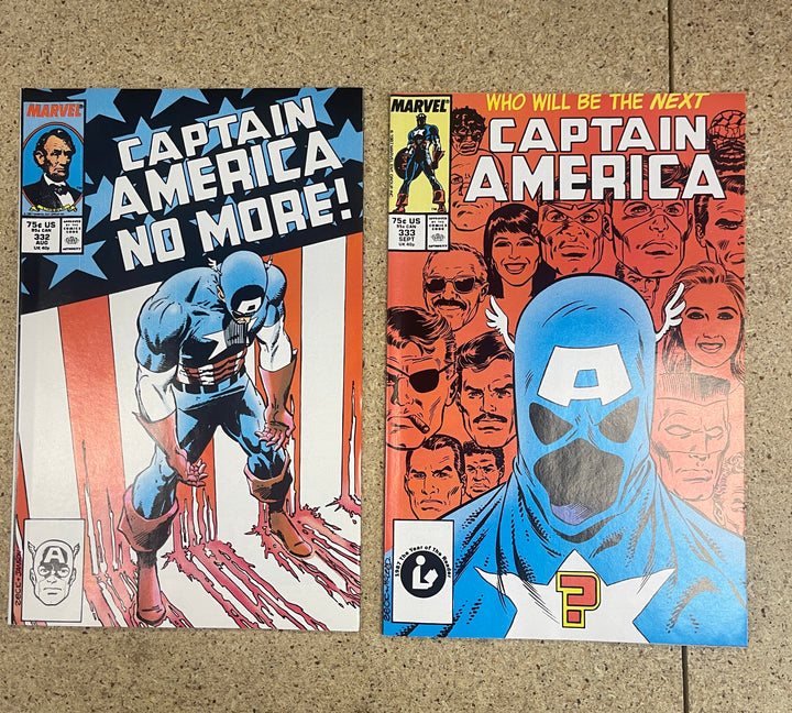 Captain America  #332-333 1st Captain America John Walker