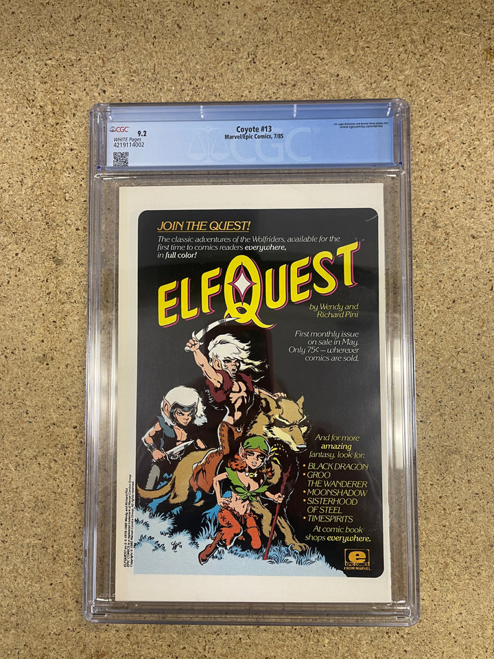 Coyote #13 CGC 9.2 McFarlane Cover