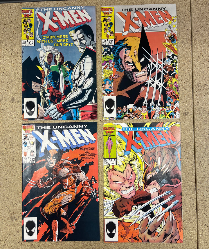 Uncanny X-men #210-213 Mutant Massacre