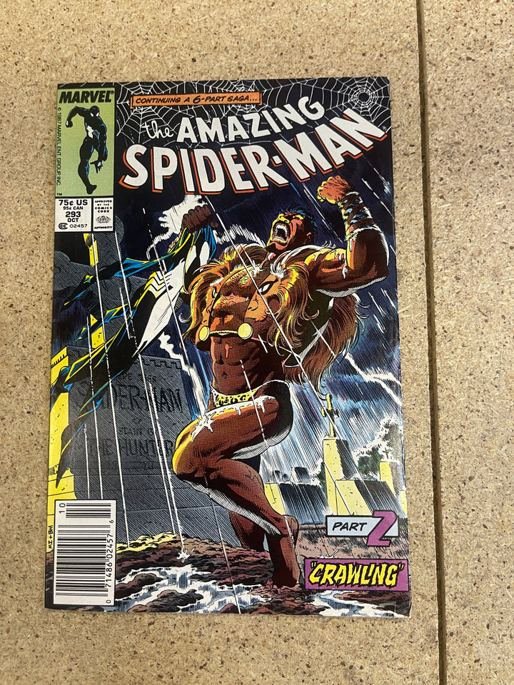 Amazing Spiderman #293 Kravens Last Hunt Newsstand