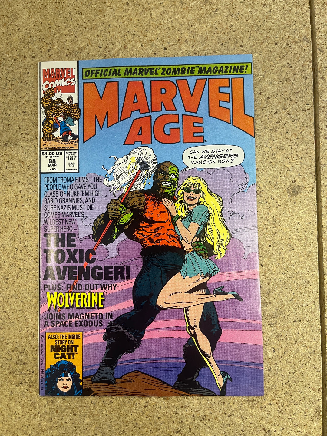 Marvel Age #98 1st Toxic Avenger