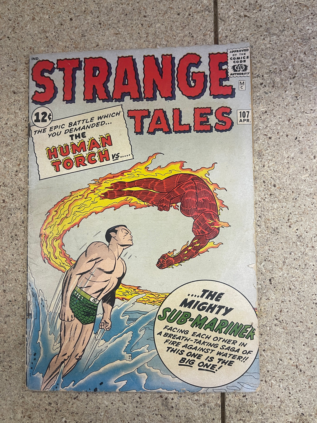 Strange Tales  #107 Human Torch vs Sub Mariner