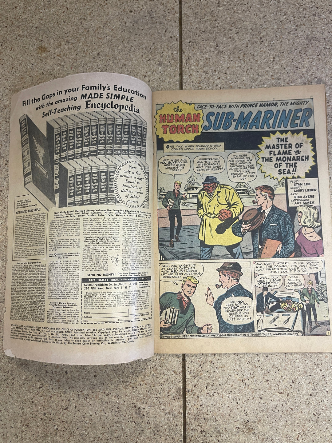Strange Tales  #107 Human Torch vs Sub Mariner
