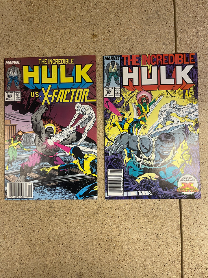 Incredible Hulk #336-337 336 is Mark Jewelers