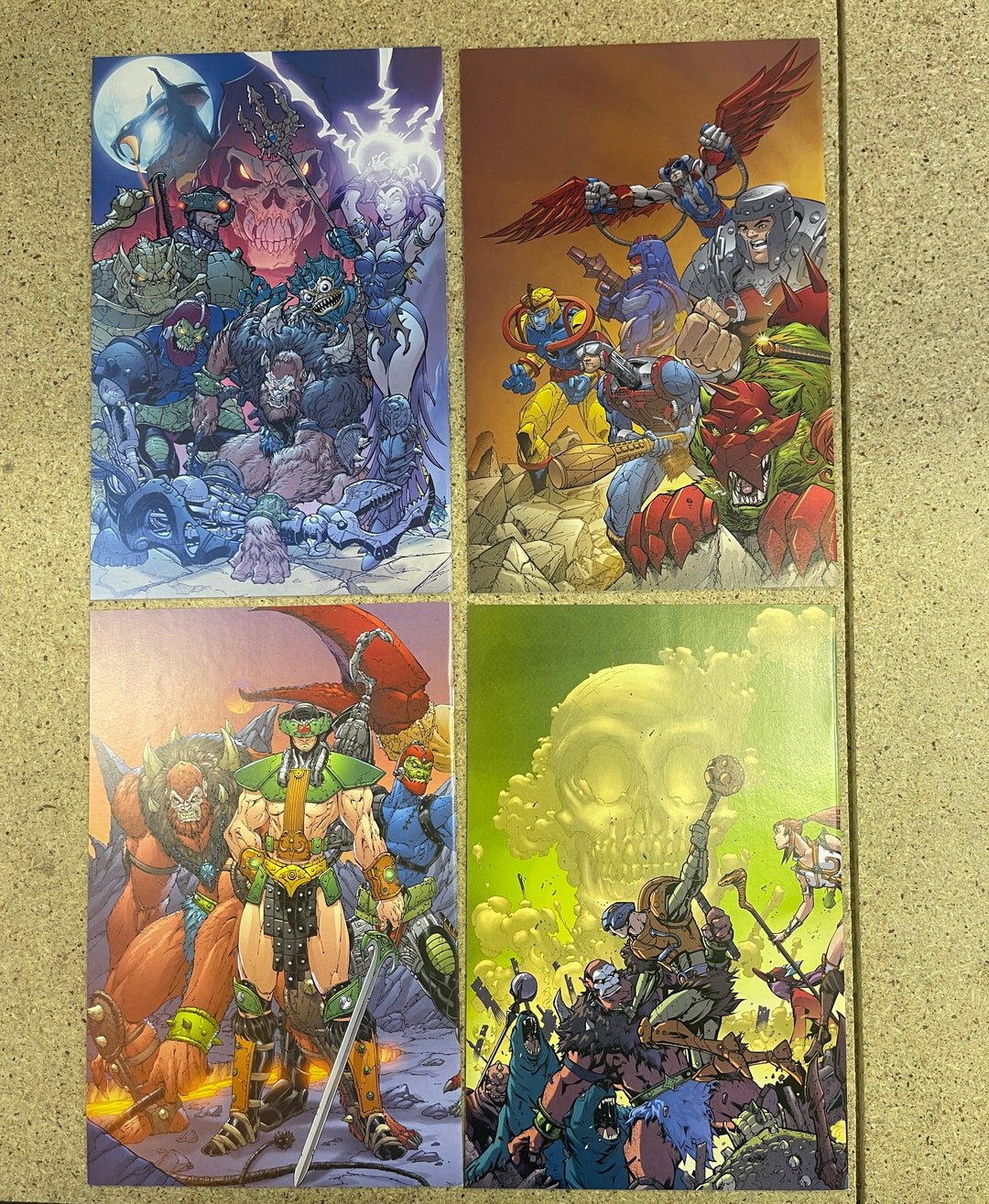 Masters of the Universe #1-4 B Covers