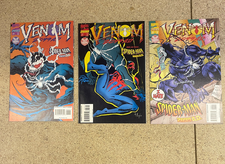 Spiderman 2099 #36-38 B Covers