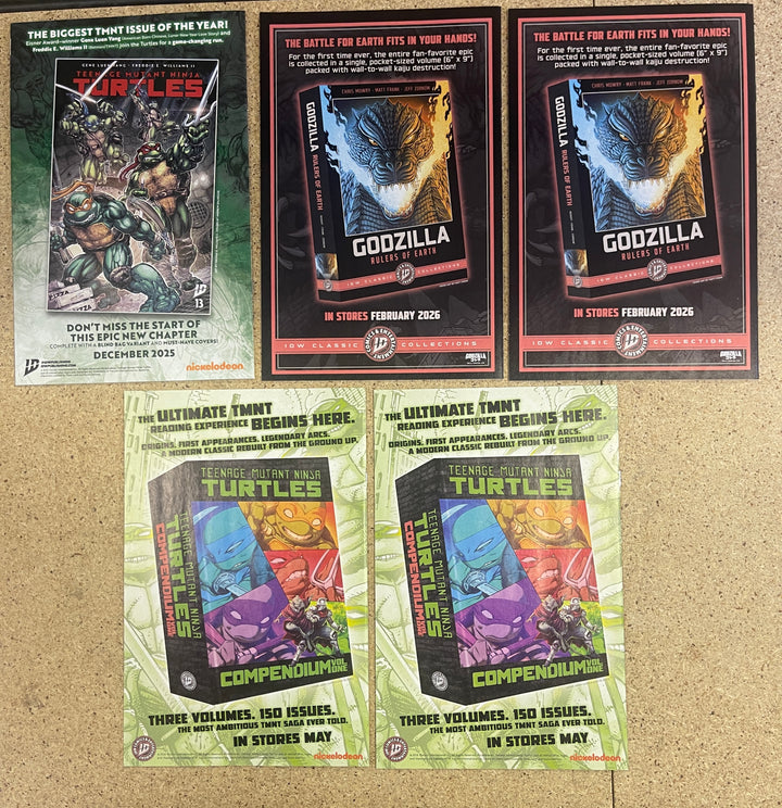 Teenage Mutant Ninja Turtles Godzilla #1-5