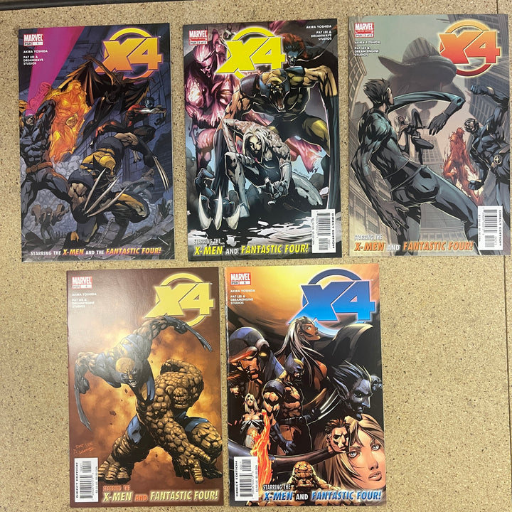 X-4 #1-5 X-men Fantastic Four