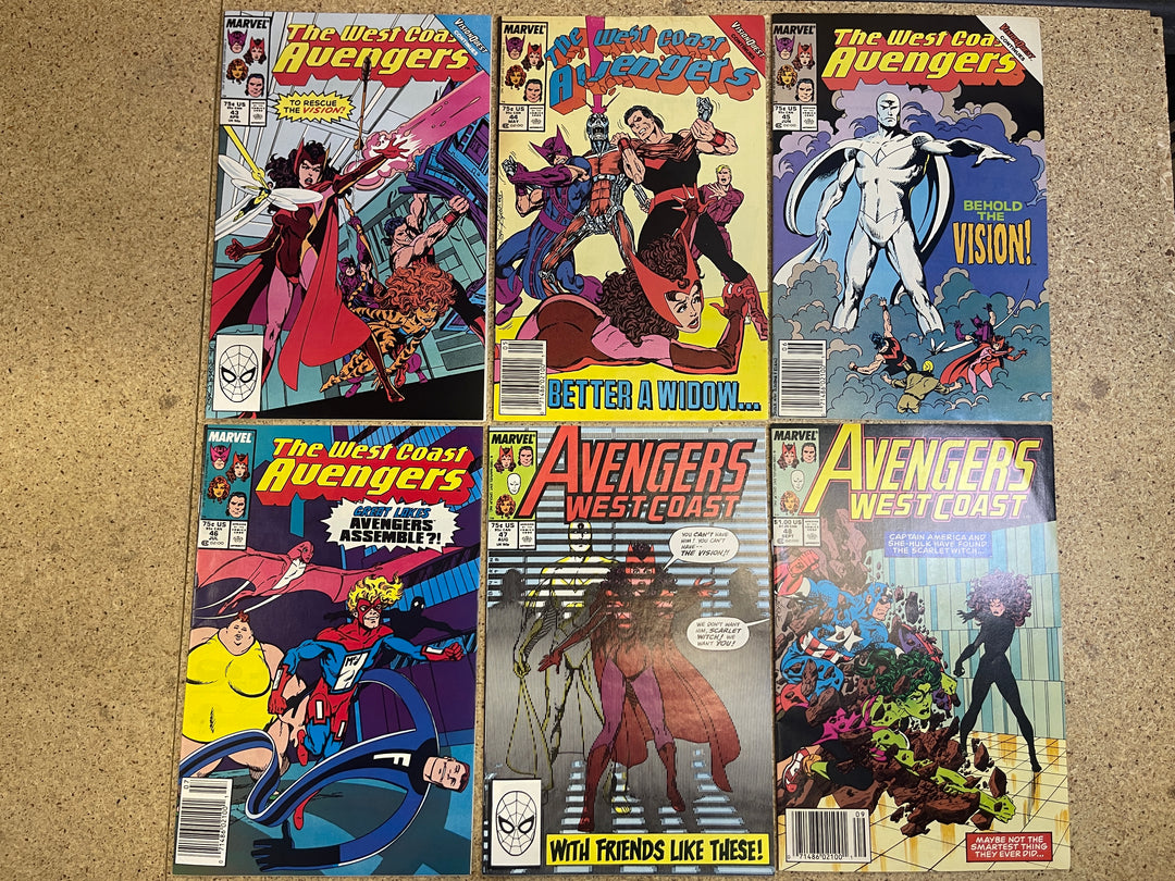 West Coast Avengers Complete Run Limited Series 1-4, Series 1-102 + Annual 1-8