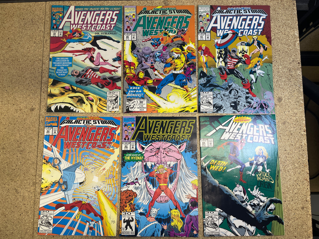 West Coast Avengers Complete Run Limited Series 1-4, Series 1-102 + Annual 1-8