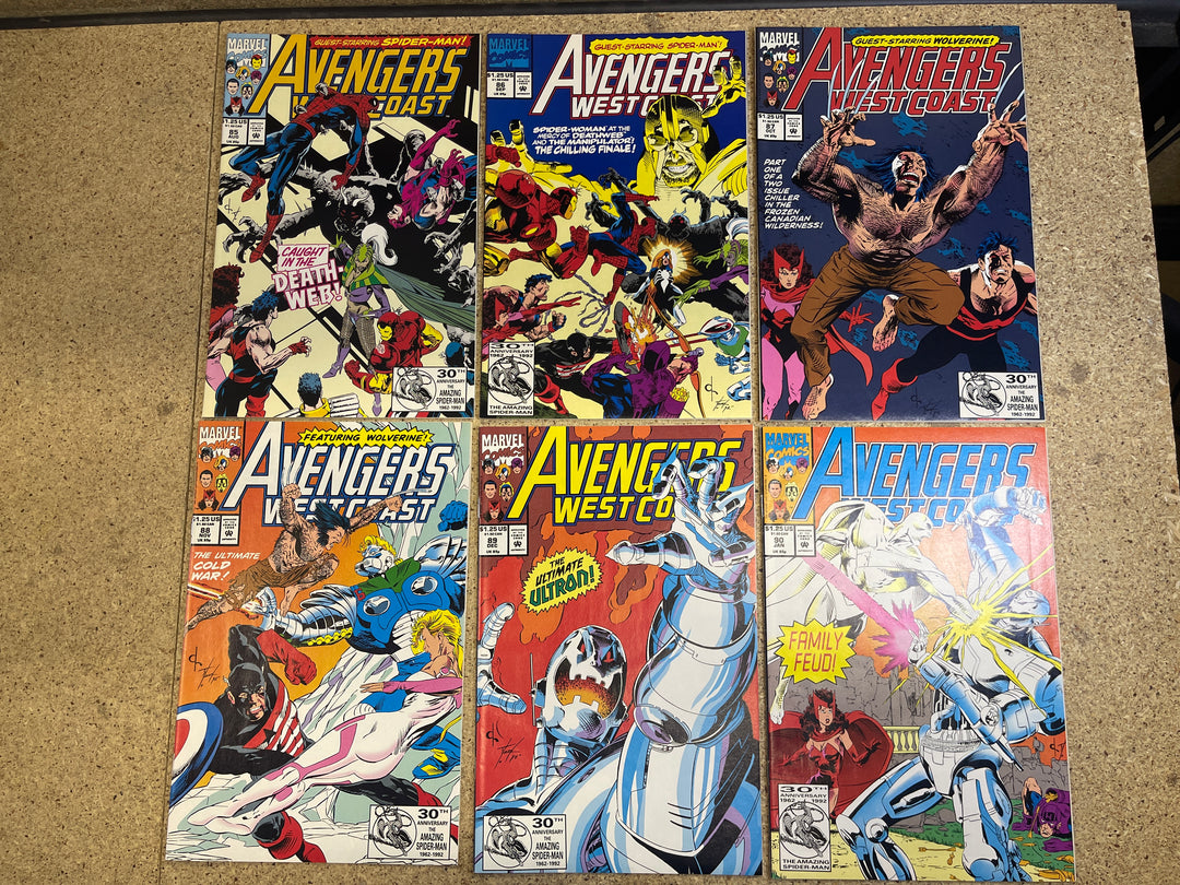 West Coast Avengers Complete Run Limited Series 1-4, Series 1-102 + Annual 1-8