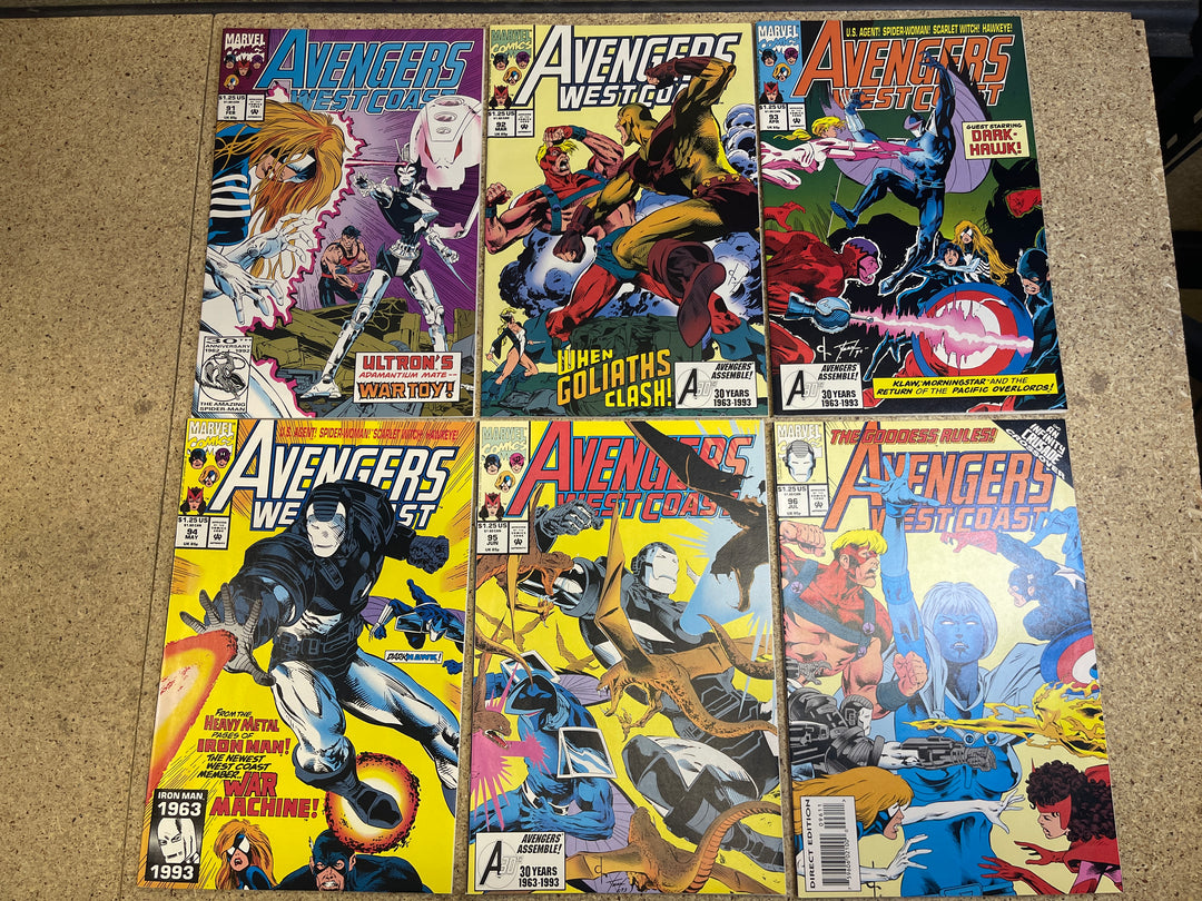West Coast Avengers Complete Run Limited Series 1-4, Series 1-102 + Annual 1-8
