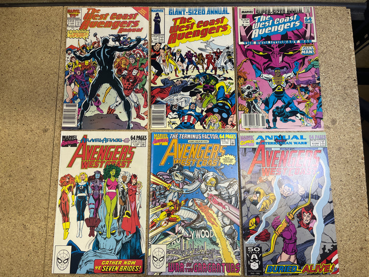 West Coast Avengers Complete Run Limited Series 1-4, Series 1-102 + Annual 1-8