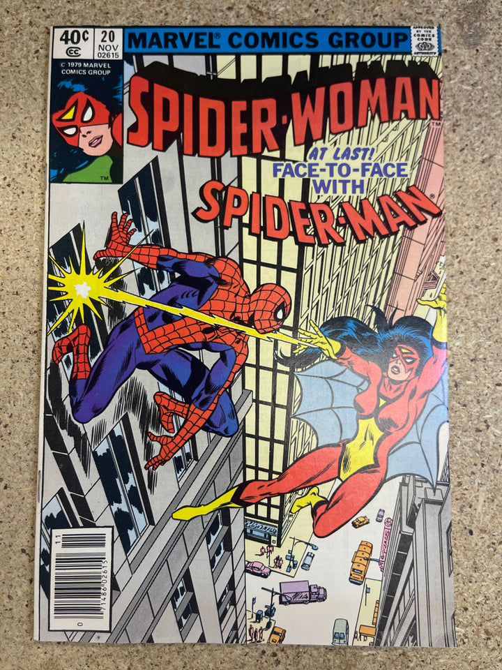 Spider-Woman #20 1979 1st Spider-Man Meeting Newsstand