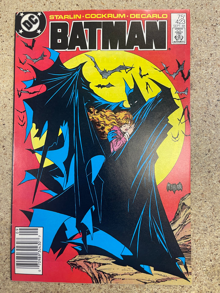Batman  #423 Newsstand NM- w/ color touch