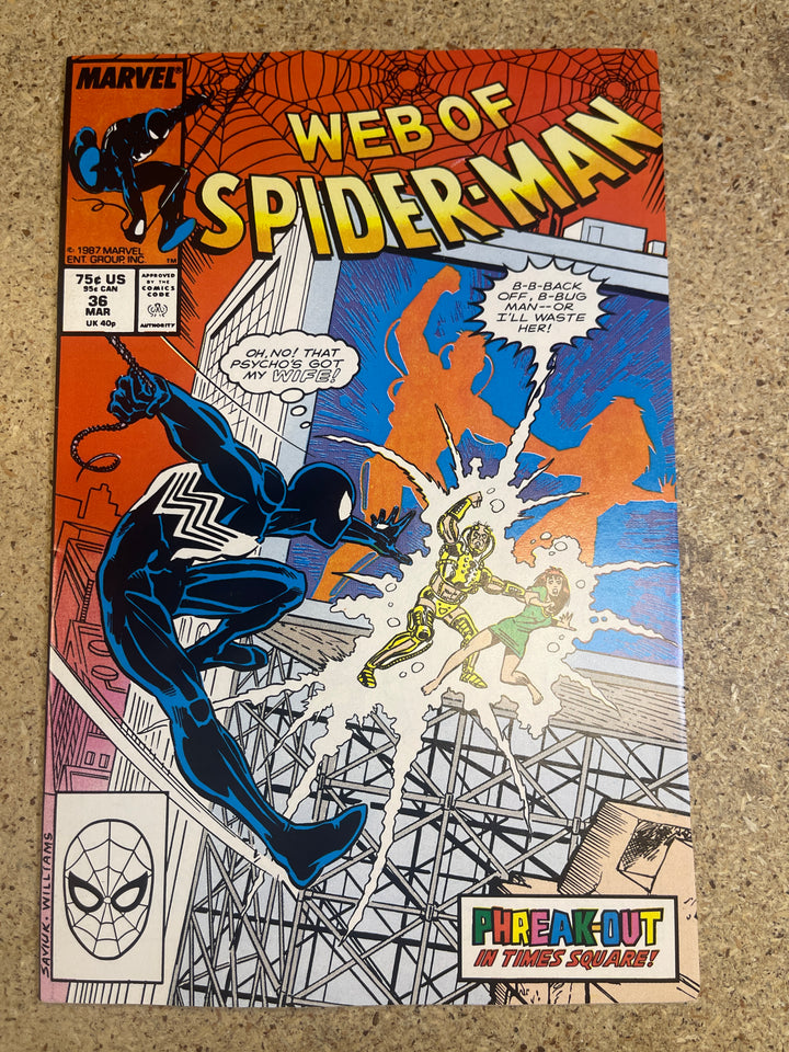 Web of Spiderman #36 1st Tombstone