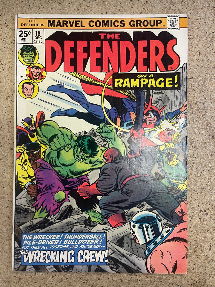 The Defenders  #18 1st Full Wrecking Crew