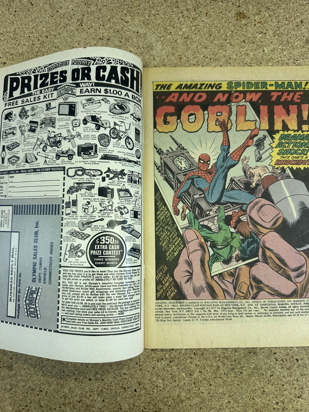 Amazing Spiderman #96 No Comic Code Authority