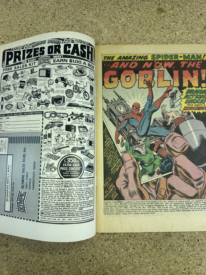 Amazing Spiderman #96 No Comic Code Authority