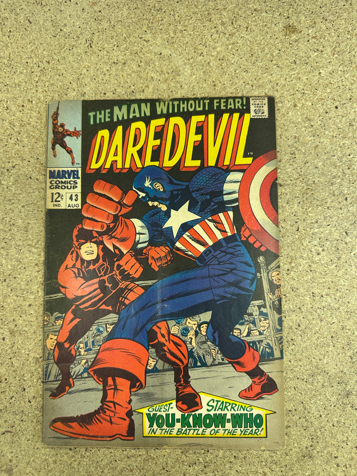 Daredevil #43 Jack Kirby Cover Captain America