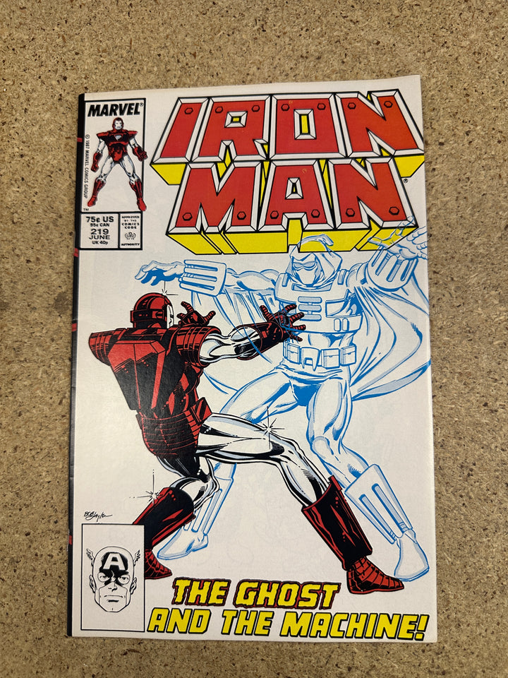 Iron Man #219 1st Ghost FN VF