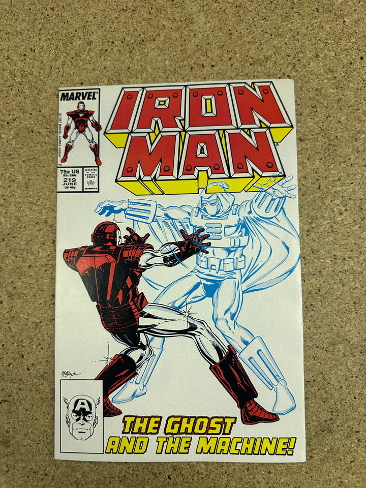 Iron Man #219 1st Ghost VF NM