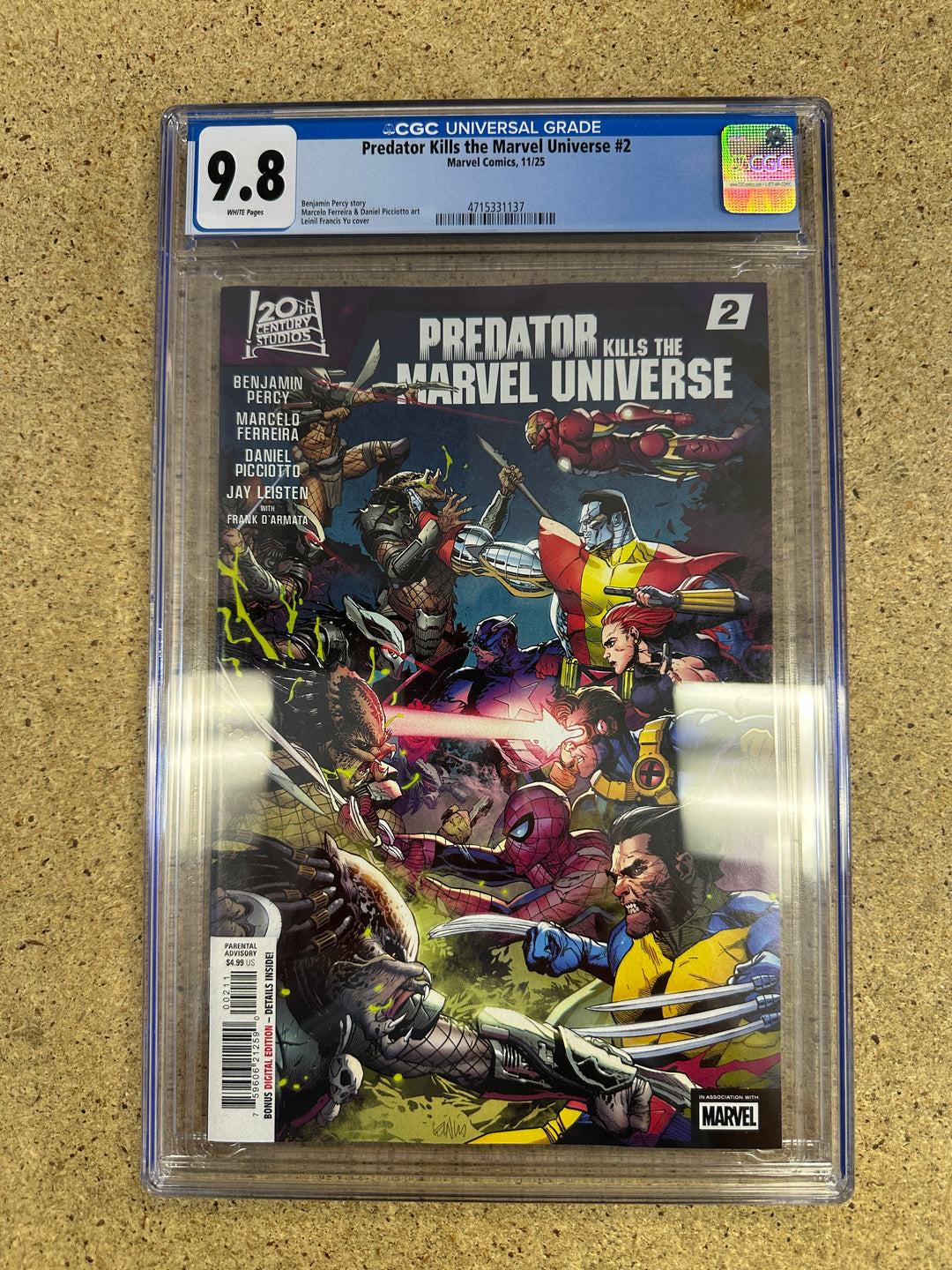 Predator Kills the Marvel Universe #2 CGC 9.8
