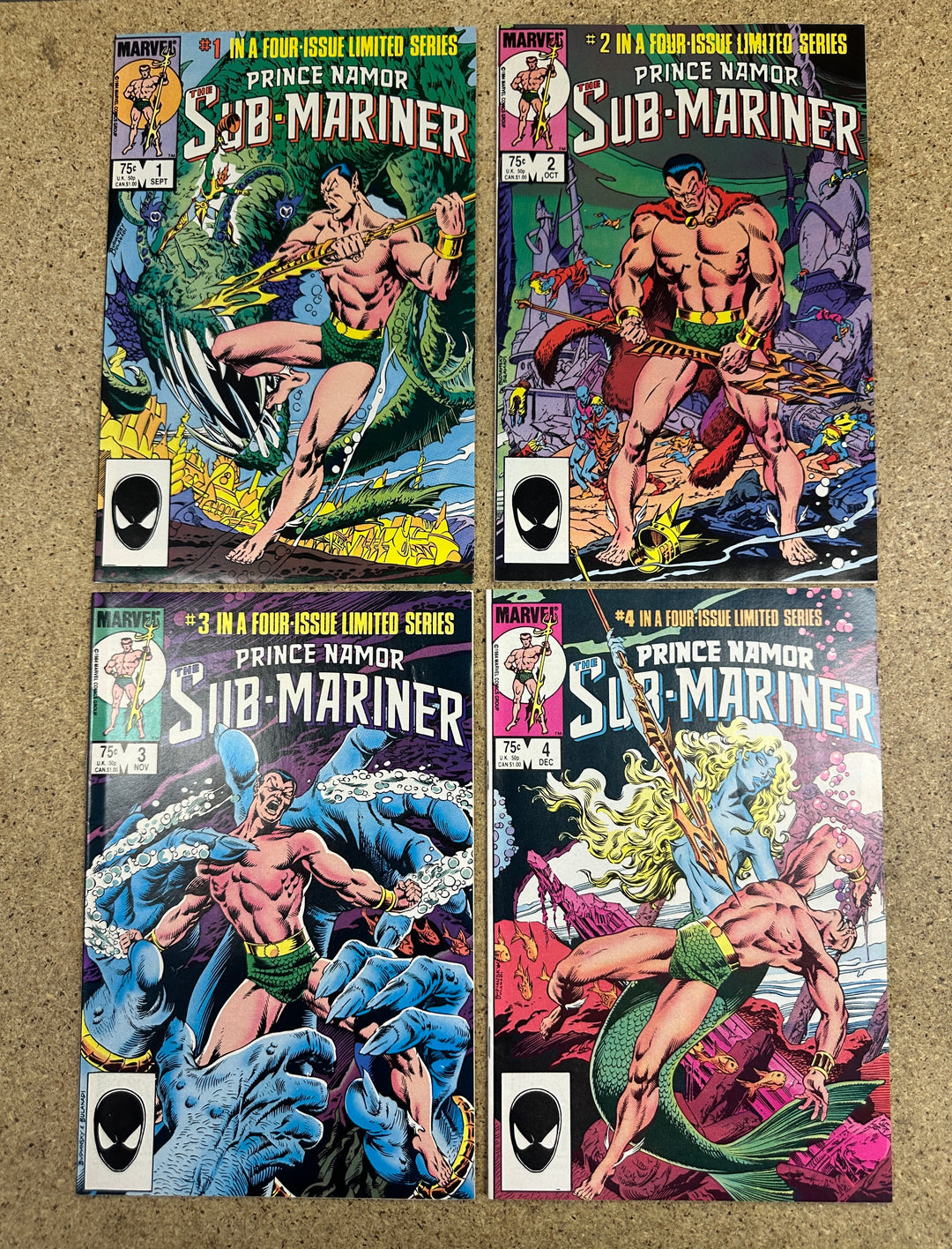 Prince Namor Sub Mariner #1-4