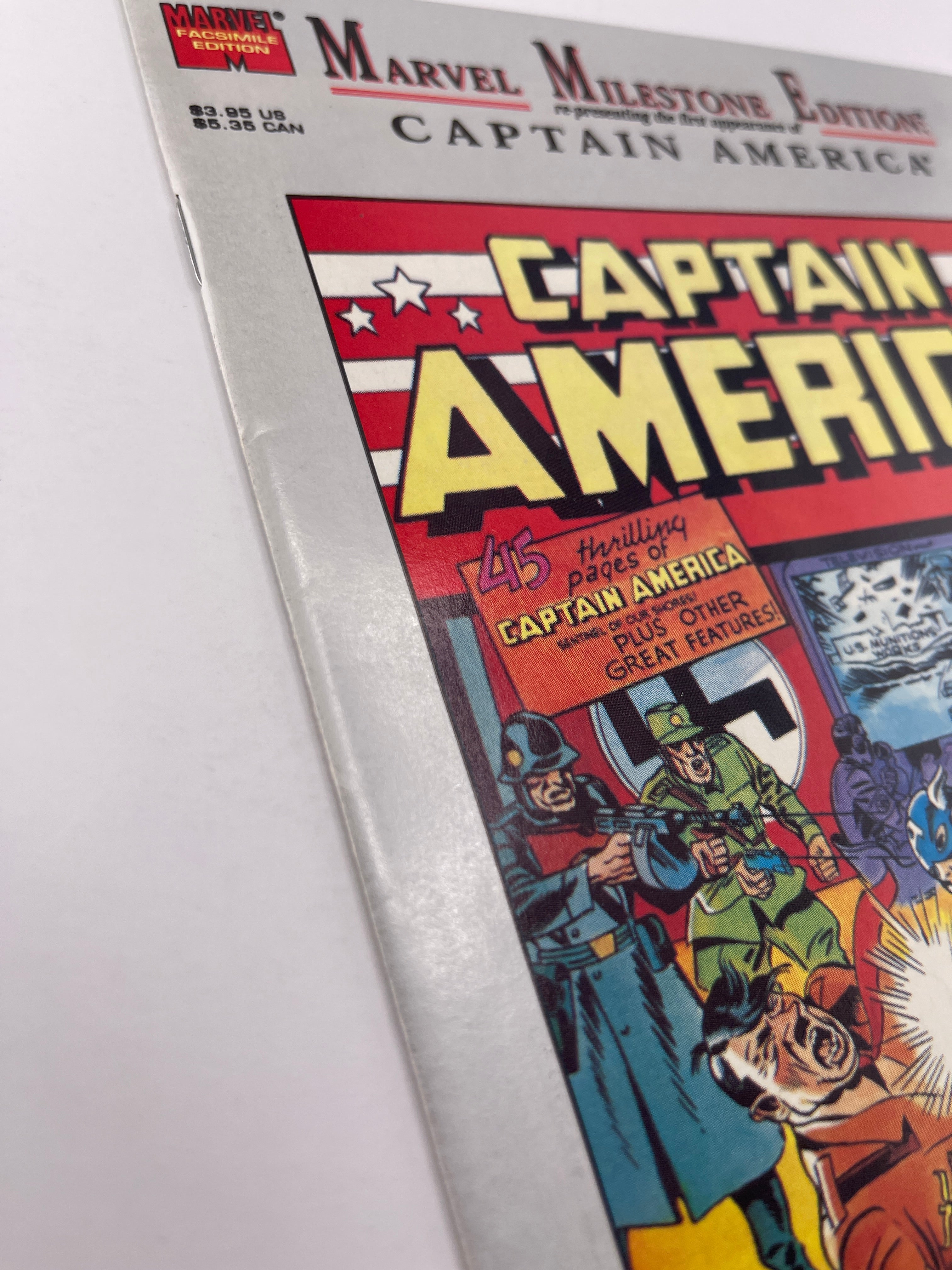 Marvel Milestone Edition Captain America #1, 1995 Marvel Comics Reprint NM, HTF