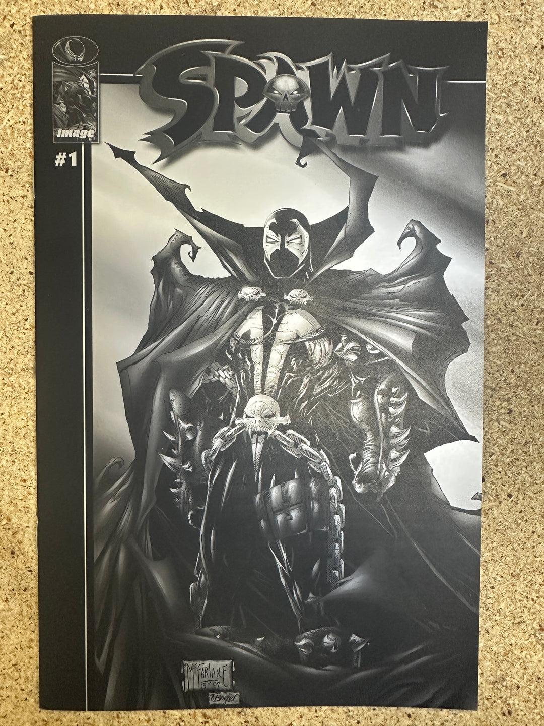 Spawn  #1 Black & White Mexican Variant Foil 2024 NM