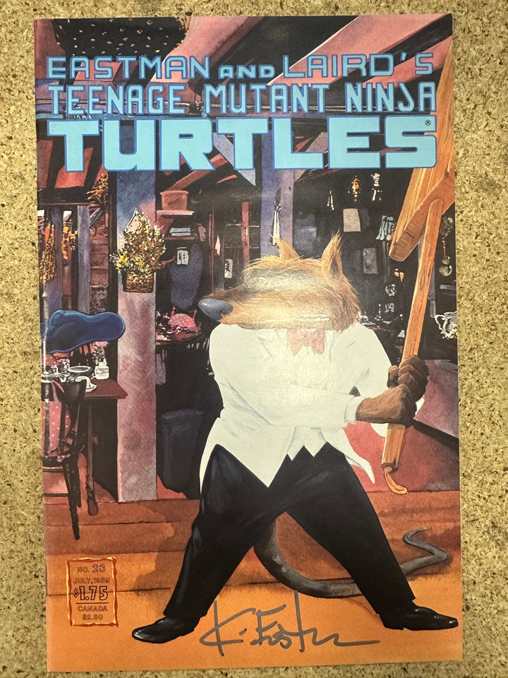 Teenage Mutant Ninja Turtles #23 1989 Signed by Kevin Eastman w/ COA