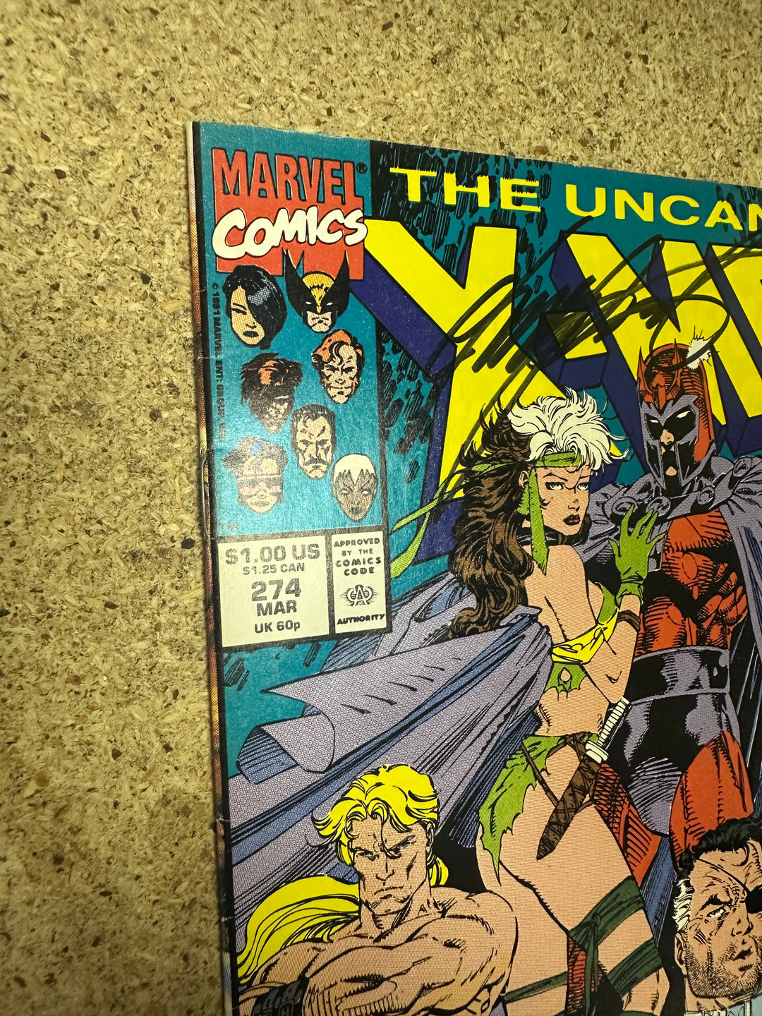 Uncanny X-Men #274 Signed by Chris Claremont no COA