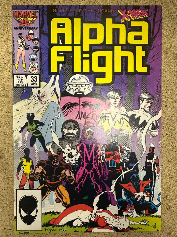 Alpha Flight #33 1st Lady Deathstrike signed by Mike Mignola