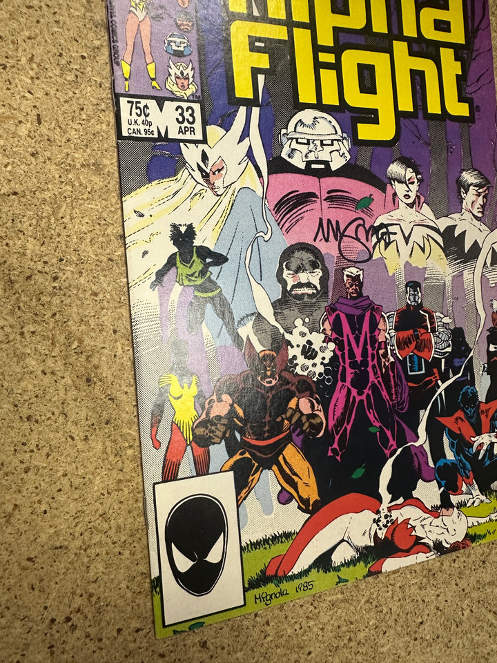 Alpha Flight #33 1st Lady Deathstrike signed by Mike Mignola