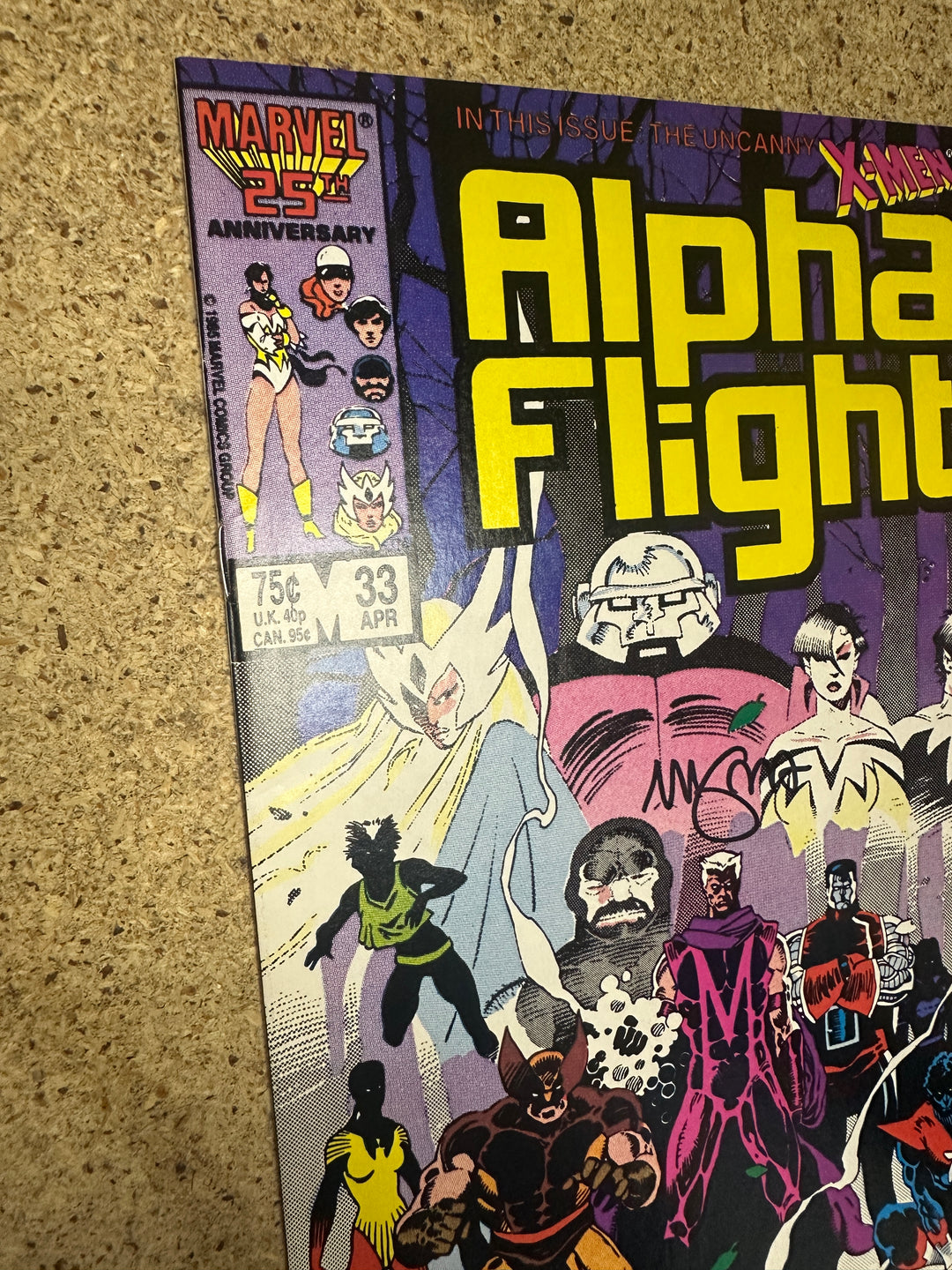 Alpha Flight #33 1st Lady Deathstrike signed by Mike Mignola