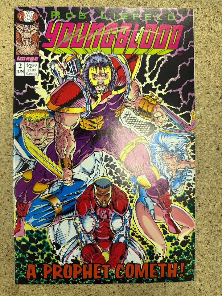 Youngblod #1&2 1992 both signed by Rob Liefeld