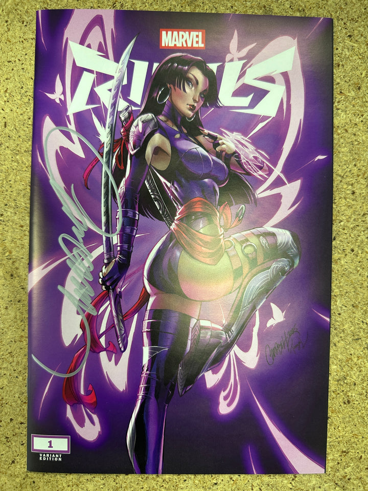 Marvel Rivals #1 E Psylocke Signed by J Scott Campbell w/ COA ltd 3000