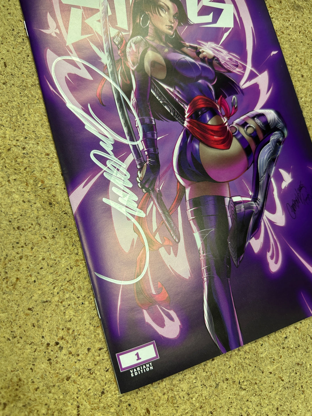 Marvel Rivals #1 E Psylocke Signed by J Scott Campbell w/ COA ltd 3000