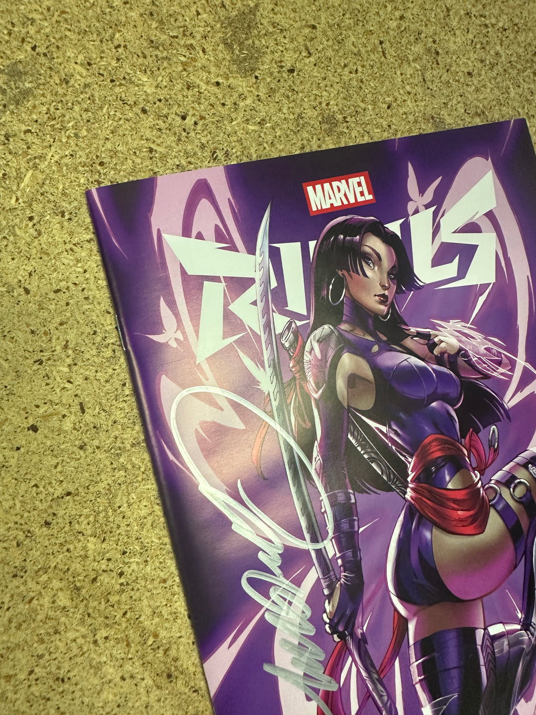 Marvel Rivals #1 E Psylocke Signed by J Scott Campbell w/ COA ltd 3000