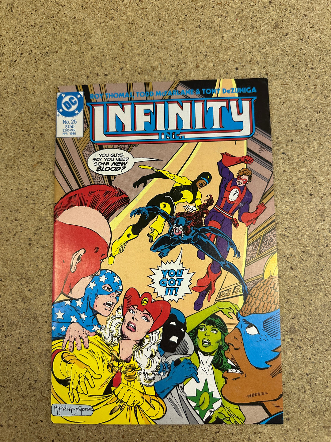 Infinity Inc #25 McFarlane VFNM