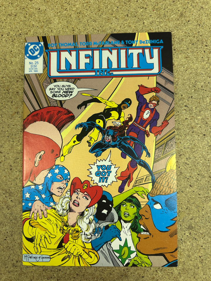 Infinity Inc #25 McFarlane VF