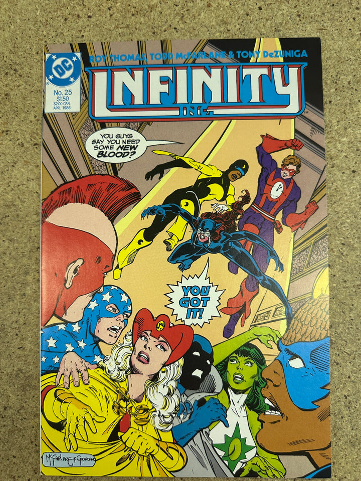 Infinity Inc #25 McFarlane VF Minus