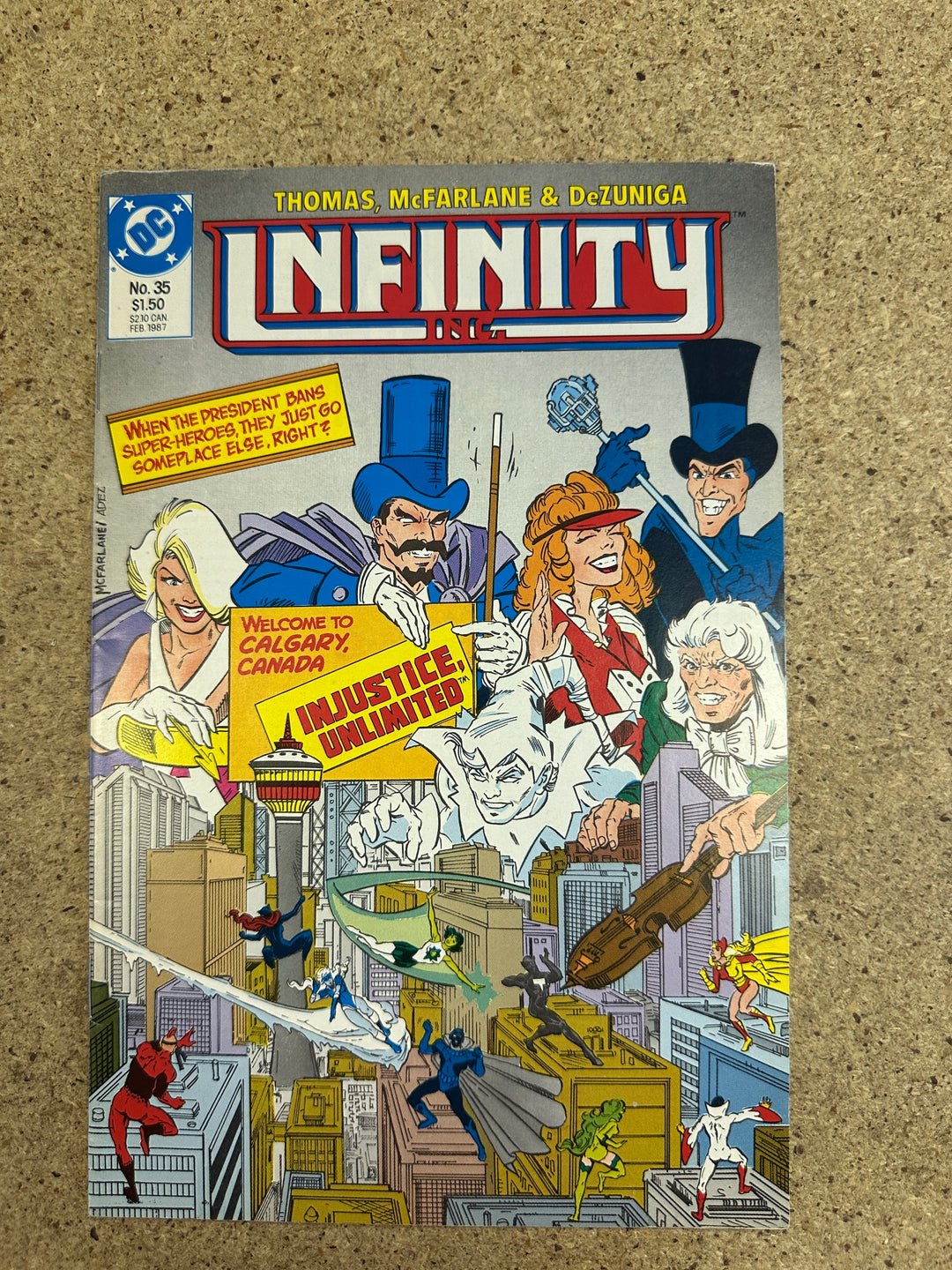 Infinity Inc #35 McFarlane VF Minus