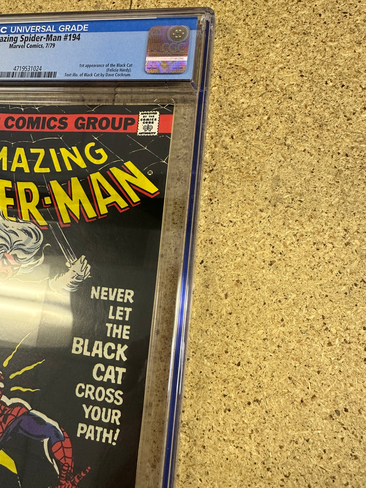 Amazing Spider Man #194 CGC 9.2 1st Black Cat