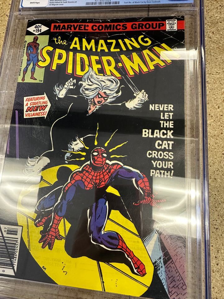 Amazing Spider Man #194 CGC 9.2 1st Black Cat