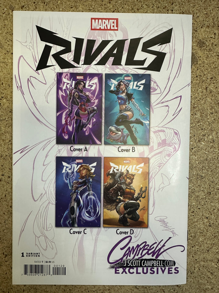 Marvel Rivals #1 B Luna Snow Signed by J Scott Campbell w/ COA