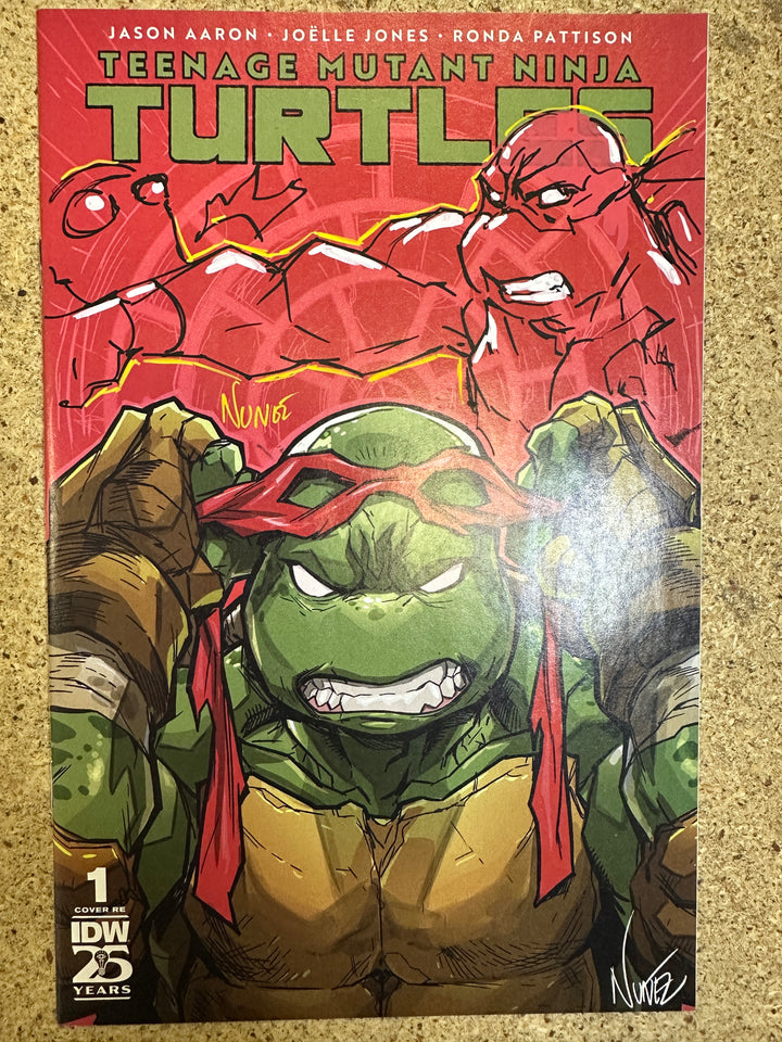 Teenage Mutant Ninja Turtles  #1 Vol 6 Nunez Signature and Awesome Remark w/ COA