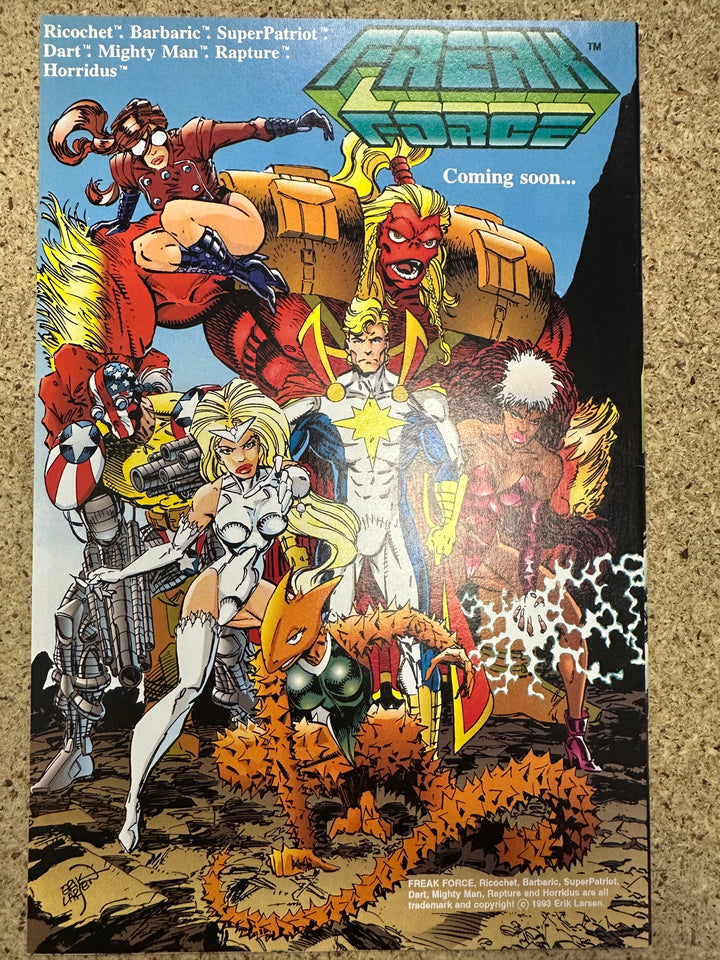 The Savage Dragon #1 1993 signed by Erik Larsen & John Cebollero w/o COA